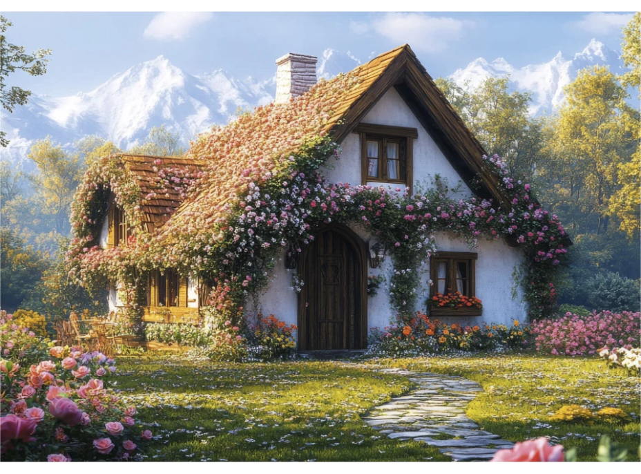 DINO Puzzle Chata v údolí 100 XL dielikov