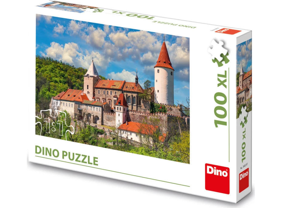 DINO Puzzle Hrad Křivoklát 100 XL dielikov