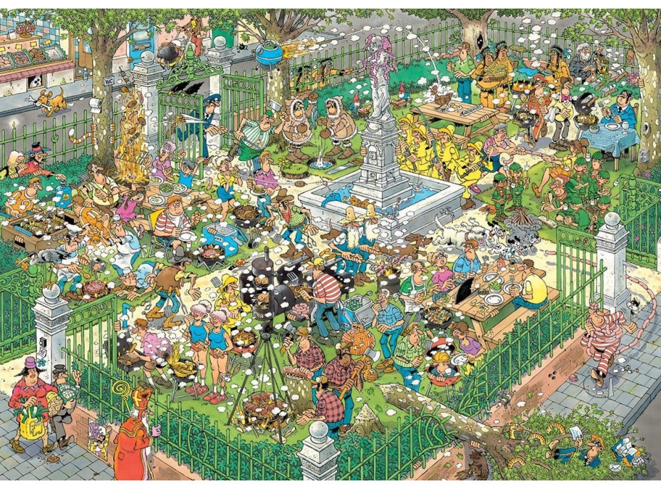 JUMBO Puzzle JvH BBQ party 1000 dielikov
