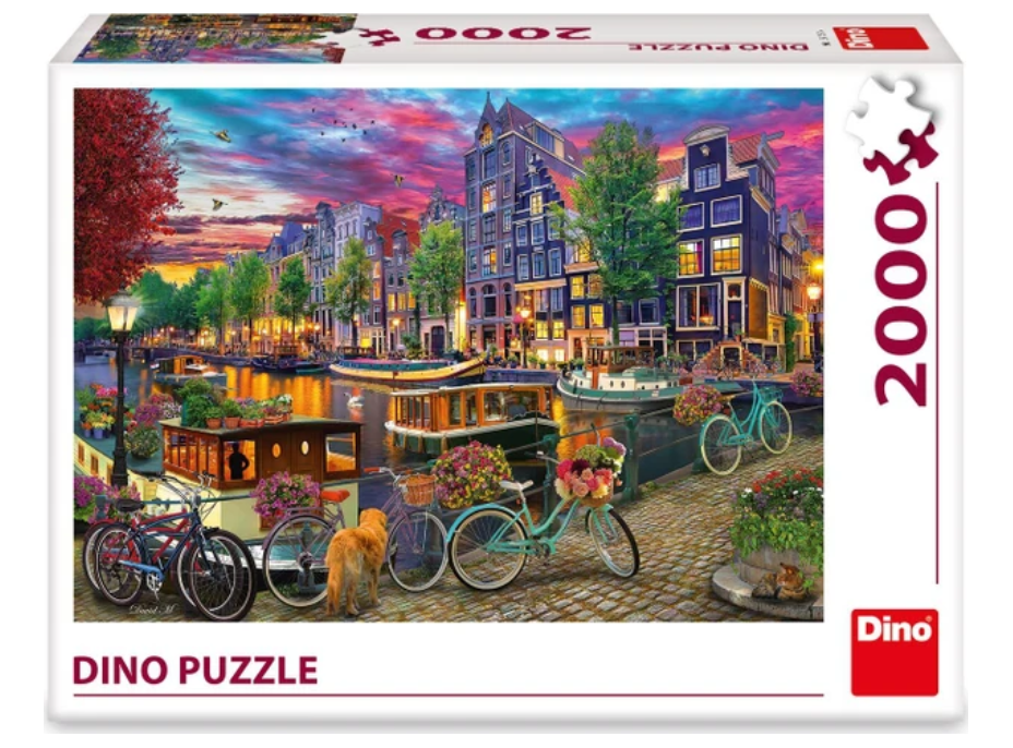 DINO Puzzle Maľovaný Amsterdam 2000 dielikov