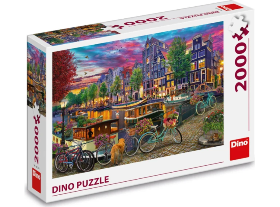 DINO Puzzle Maľovaný Amsterdam 2000 dielikov