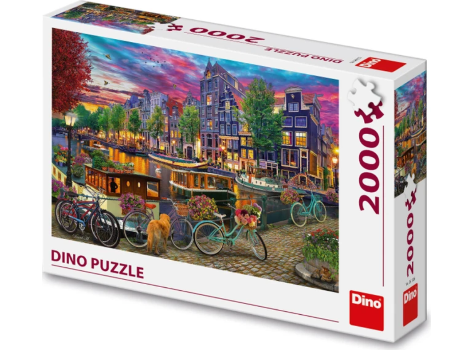 DINO Puzzle Maľovaný Amsterdam 2000 dielikov