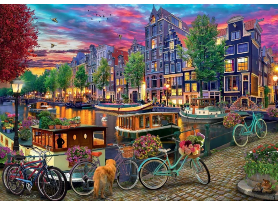 DINO Puzzle Maľovaný Amsterdam 2000 dielikov