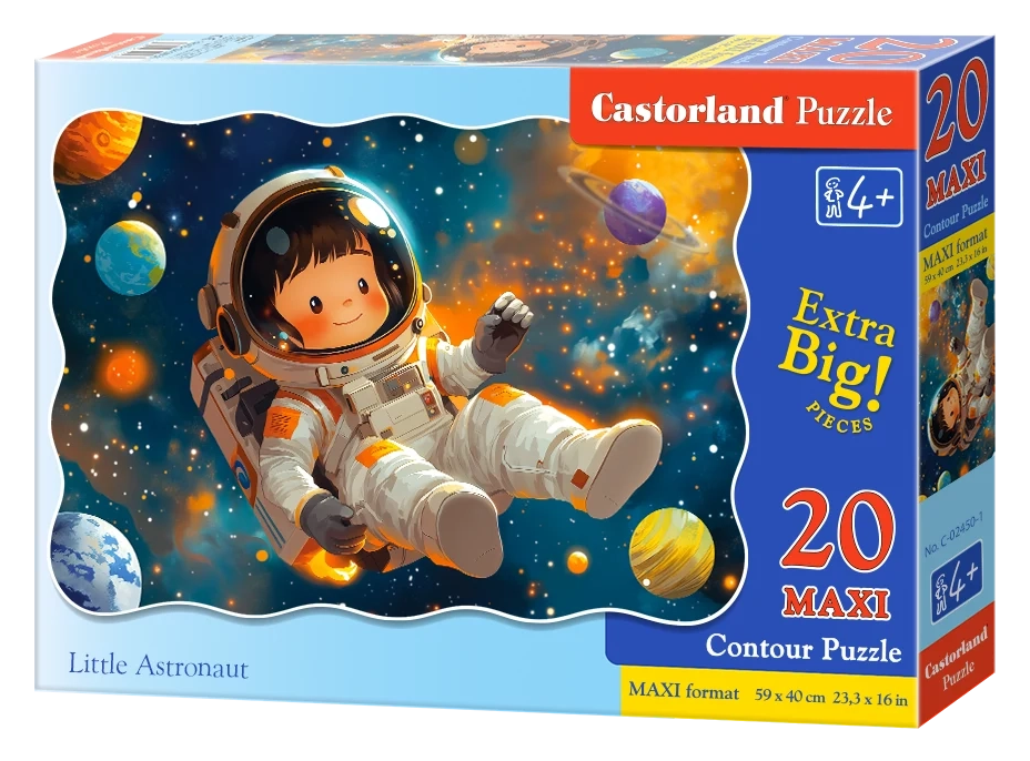 CASTORLAND Puzzle Malý astronaut MAXI 20 dielikov