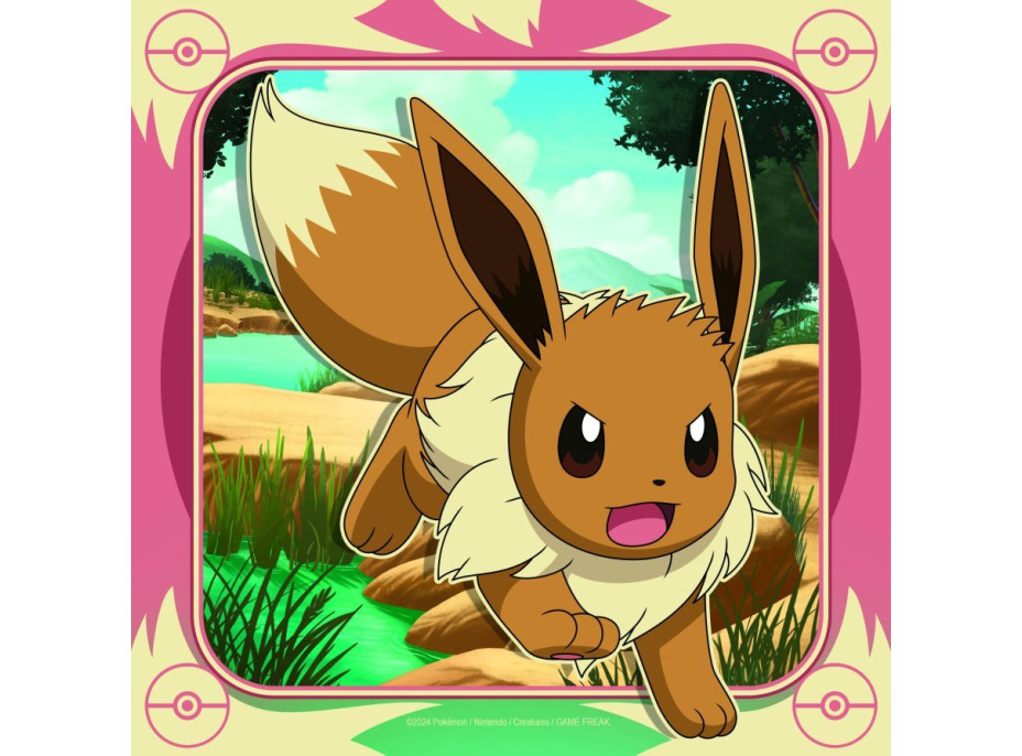RAVENSBURGER Puzzle Pokémon 3x49 dielikov