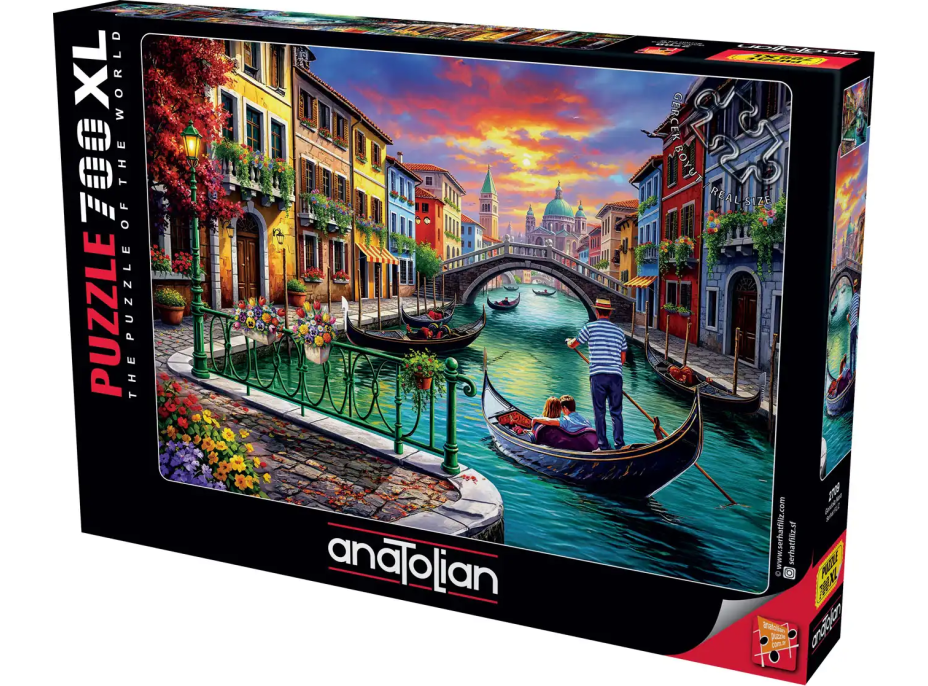 ANATOLIAN Puzzle Čierna gondola XL 700 dielikov