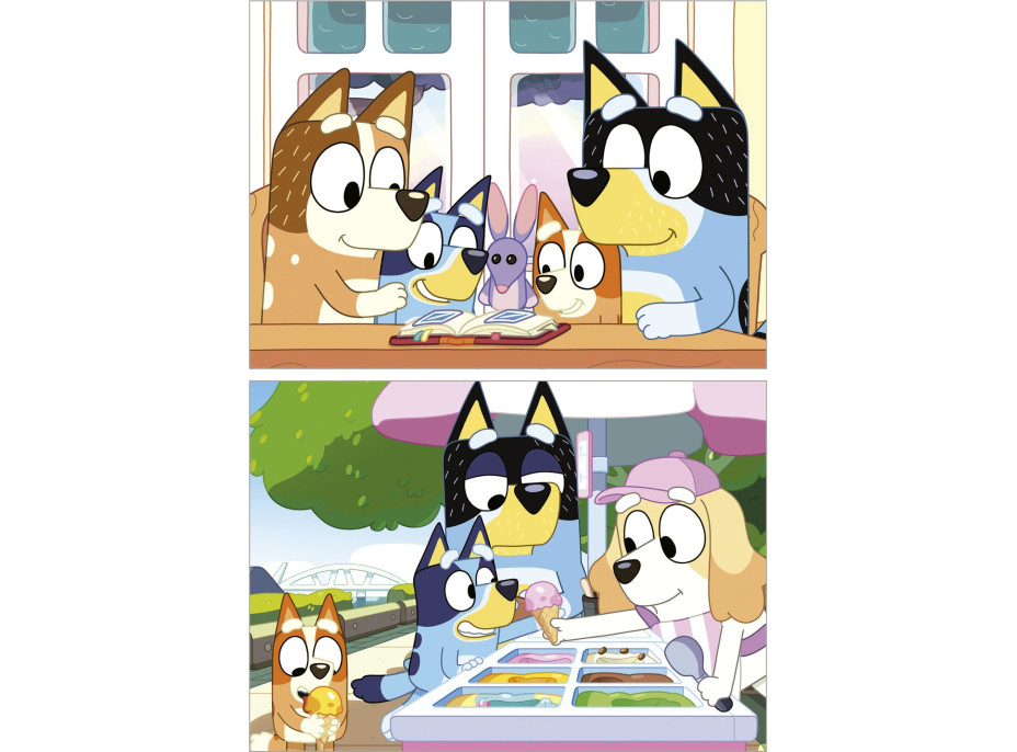 EDUCA Puzzle v kufríku Bluey 2v1 (48 dielikov)