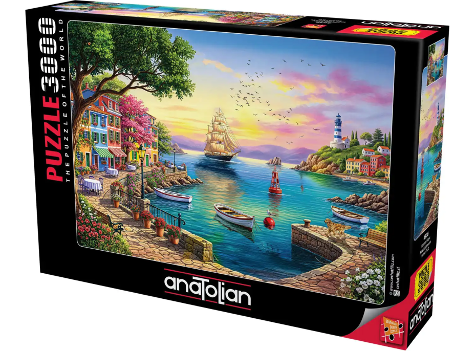 ANATOLIAN Puzzle Modrý maják 3000 dielikov