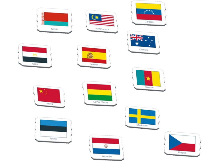 LARSEN Puzzle Vlajky 80 dielikov