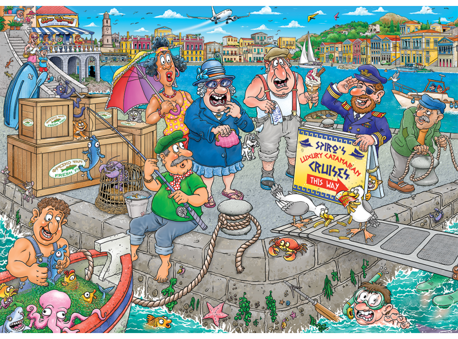 JUMBO Puzzle WASGIJ 47: Lodný chaos 1000 dielikov