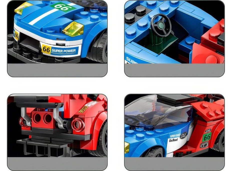 JOKOMISIADA Stavebnica Športové auto 138 dielikov