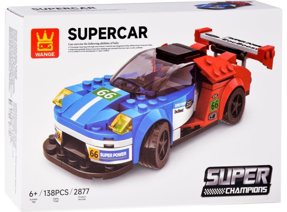 JOKOMISIADA Stavebnica Športové auto 138 dielikov