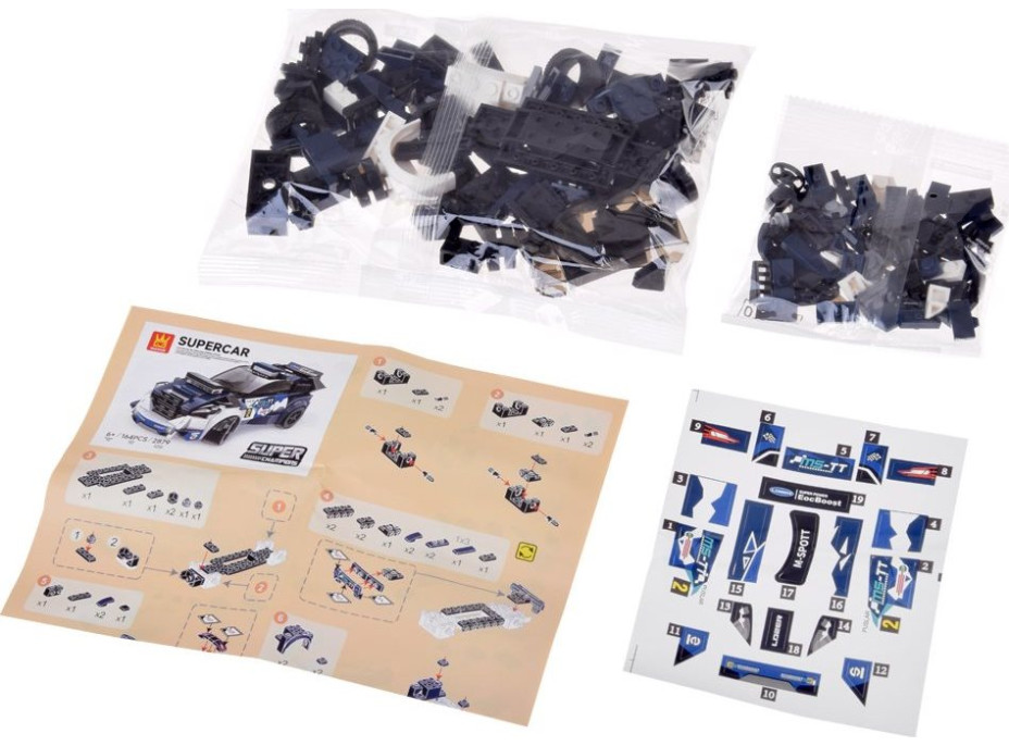 JOKOMISIADA Stavebnica Športové auto 164 dielikov