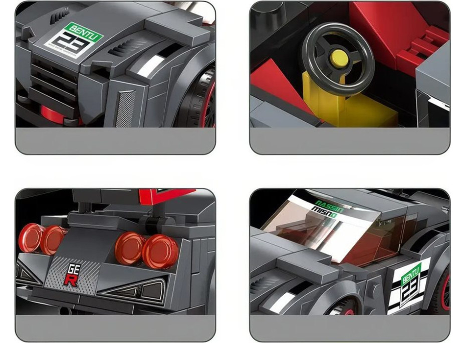 JOKOMISIADA Stavebnica Športové auto 166 dielikov