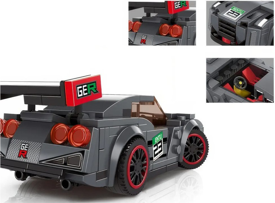 JOKOMISIADA Stavebnica Športové auto 166 dielikov