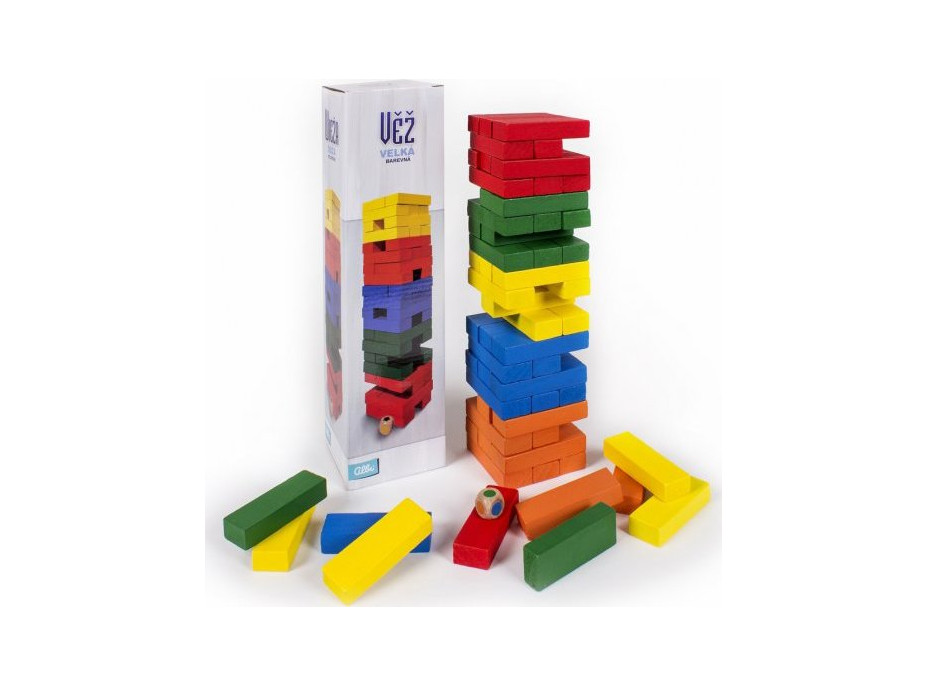 ALBI Veľká farebná veža s kockou