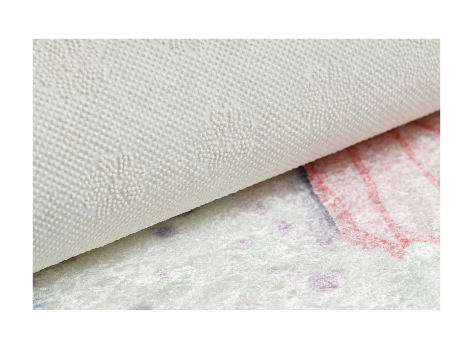 Detský kusový koberec Bambino 1610 Butterflies cream, 80x150 cm