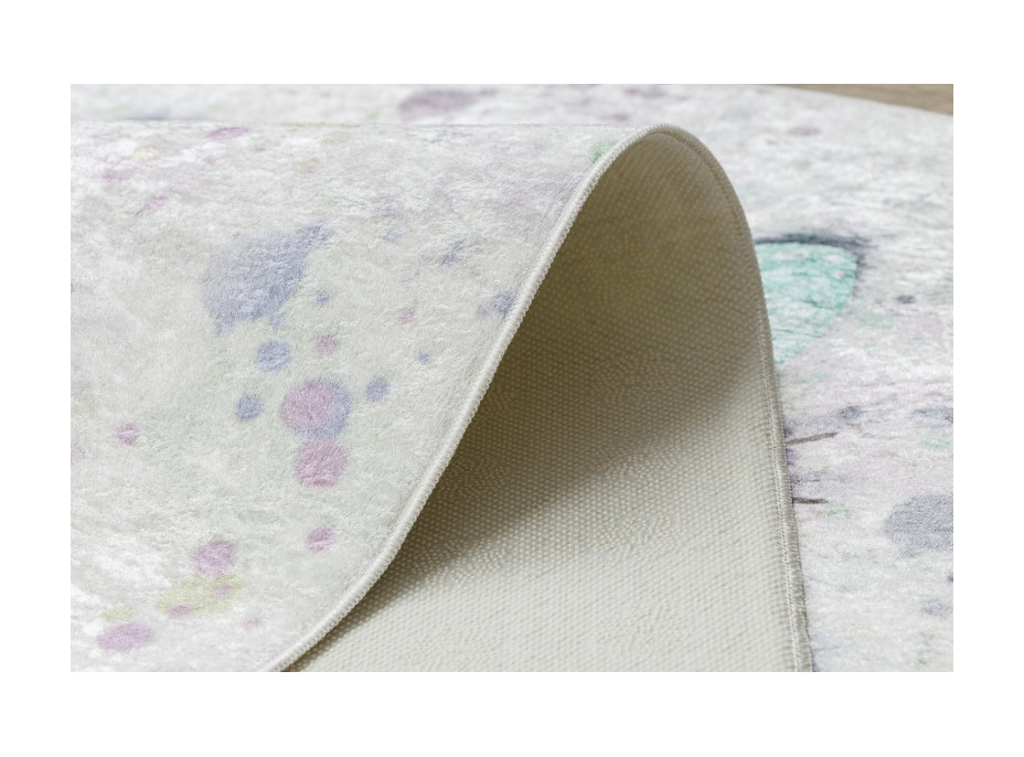 Detský kusový koberec Bambino 1610 Butterflies cream, 80x150 cm