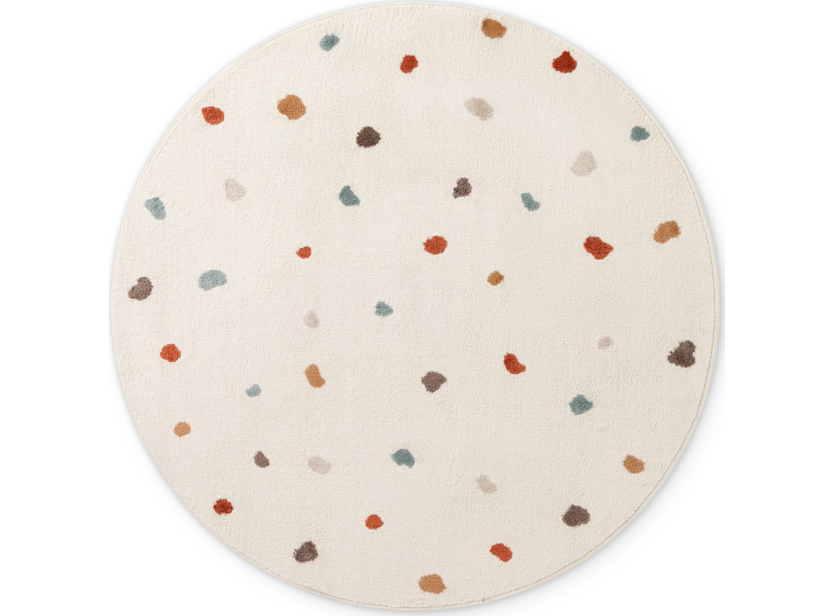 Detský koberec Adventures 106210 Cream Multicolor kruh