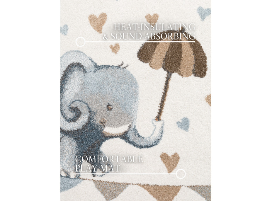 Detský kusový koberec Villeroy & Boch Boho Kids 106303 Cream Multicolor kruh