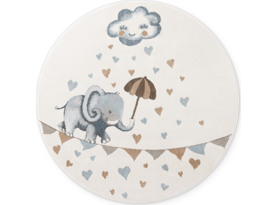 Detský kusový koberec Villeroy & Boch Boho Kids 106303 Cream Multicolor kruh