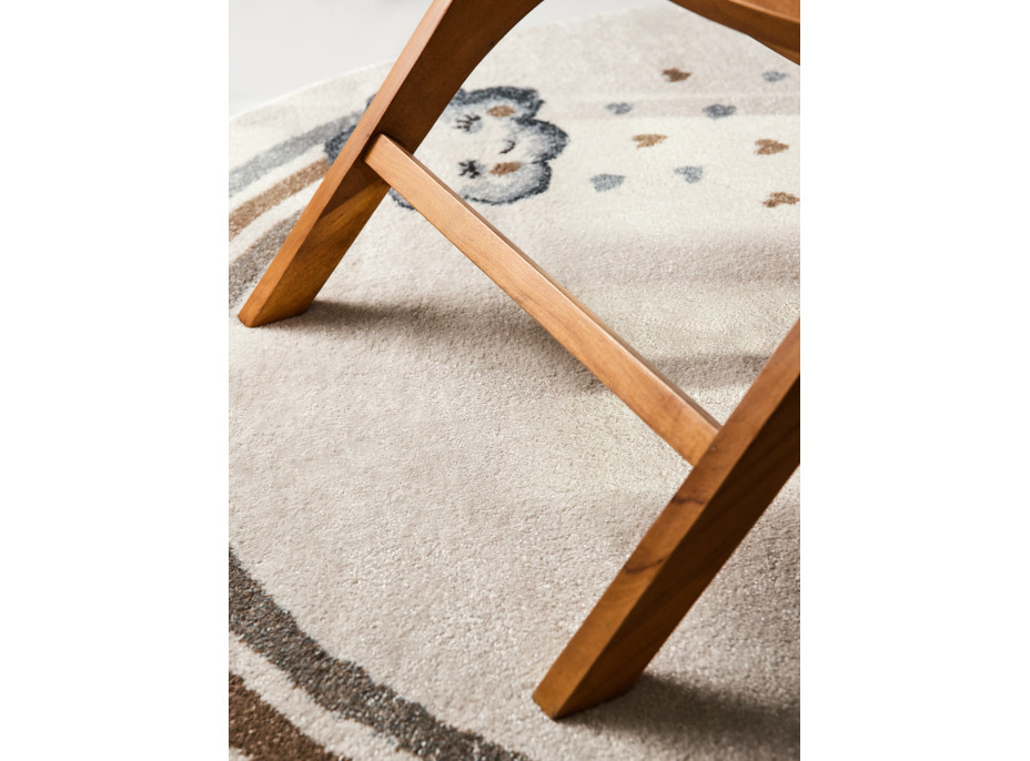 Detský kusový koberec Villeroy & Boch Boho Kids 106304 Cream Multicolor kruh