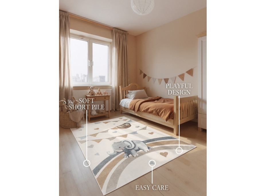 Detský kusový koberec Villeroy & Boch Boho Kids 106305 Cream Multicolor