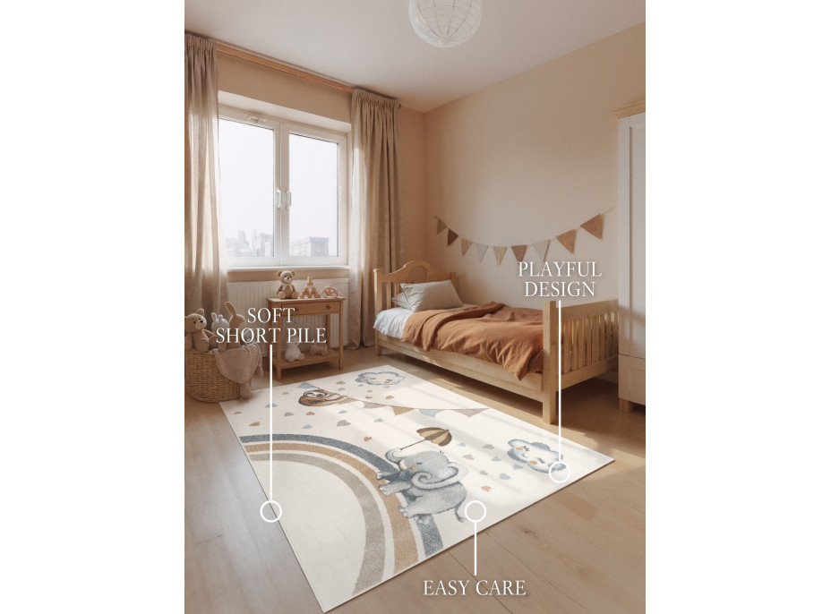 Dětský kusový koberec Villeroy & Boch Boho Kids 106306 Cream Multicolor