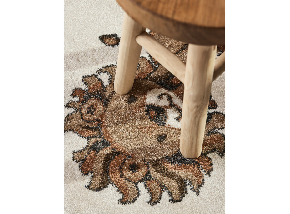 Detský kusový koberec Villeroy & Boch Boho Kids 106307 Cream Multicolor kruh