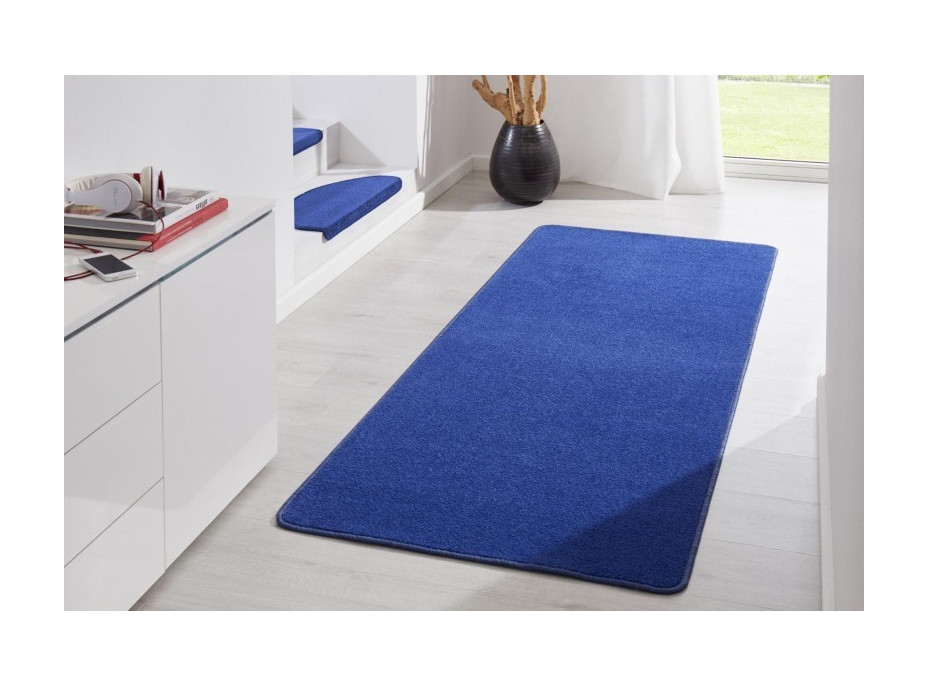 Modrý kusový koberec Fancy 103007 blue, 80x150 cm