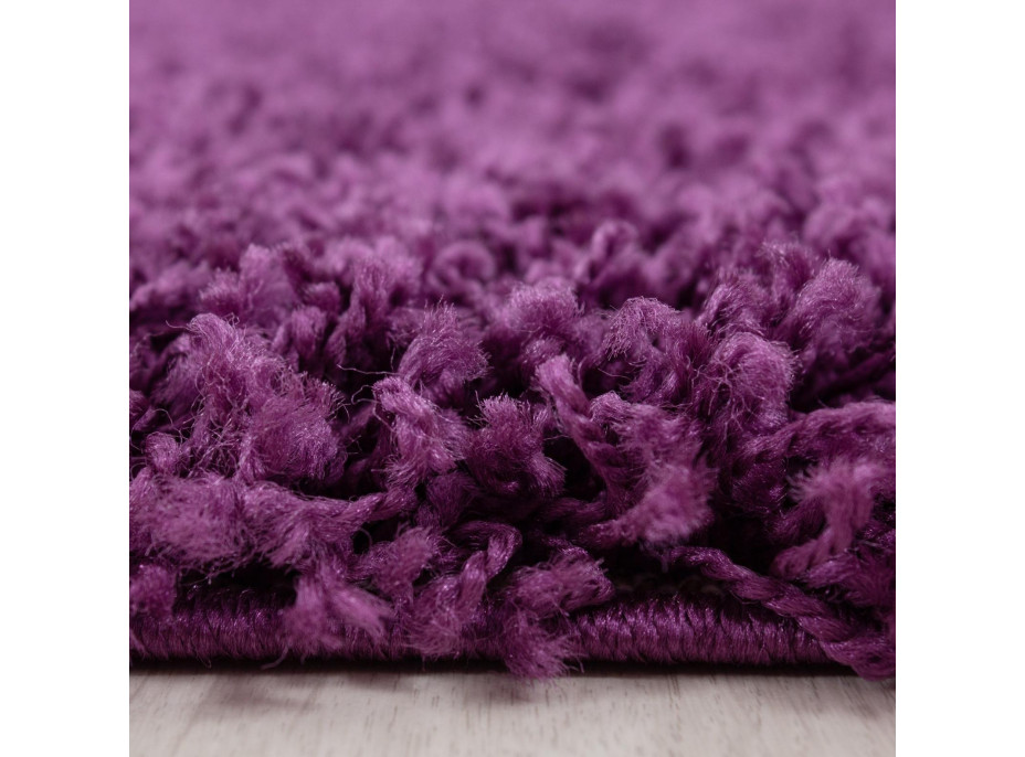 Kusový koberec Life Shaggy 1500 lila, 80x150 cm