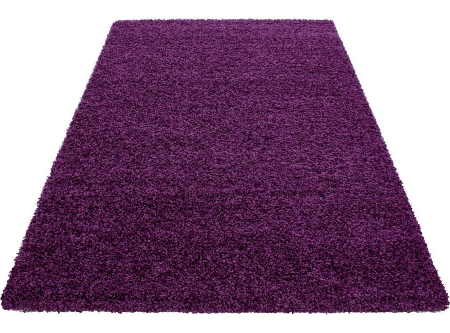 Kusový koberec Life Shaggy 1500 lila, 80x150 cm