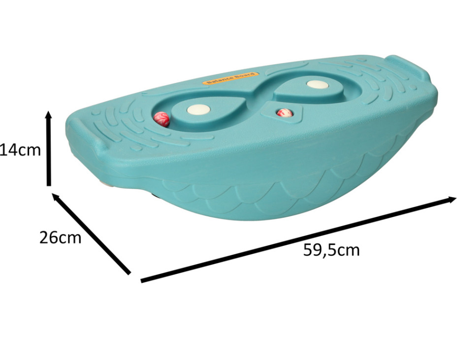 Balančná doska s guličkovým labyrintom - tyrkysová