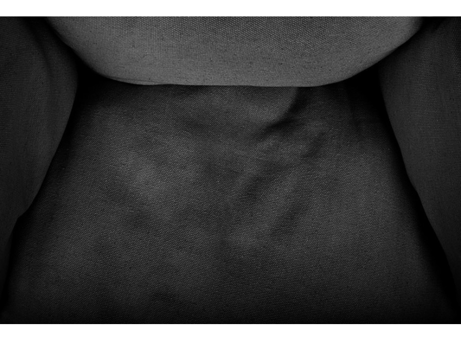 Podsedák LUARO XXL do hojdacieho kresla - čierny