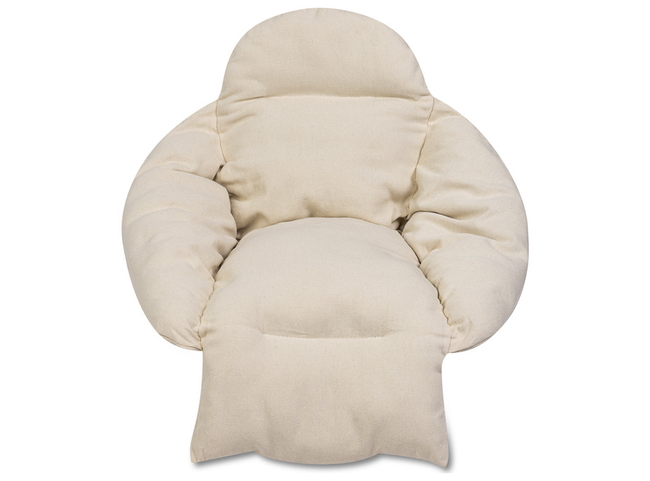 Podsedák LUARO XXL do hojdacieho kresla - ecru