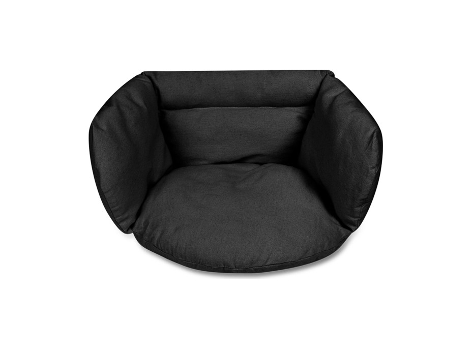 Podsedák LUARO do hojdacieho kresla - čierny