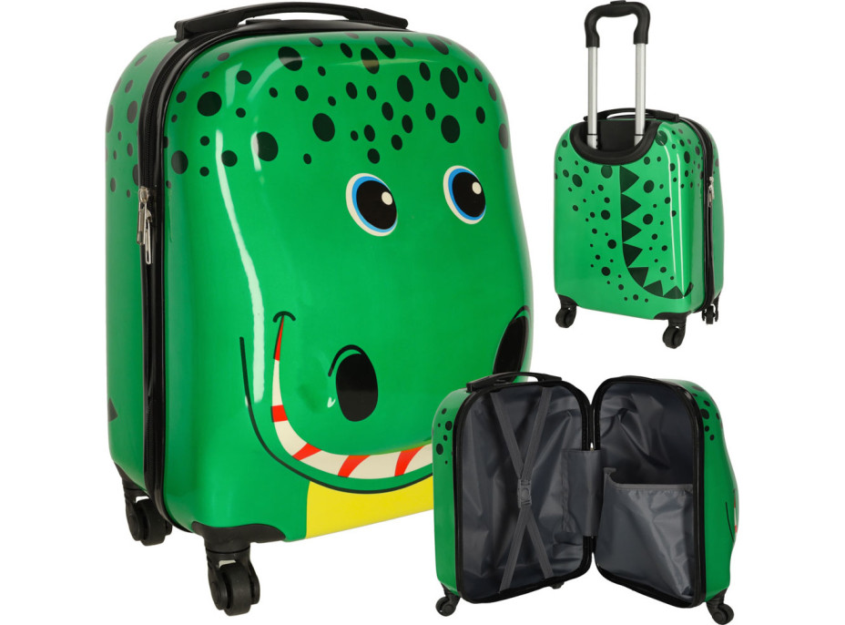 Detský cestovný kufor na kolieskach - Krokodíl