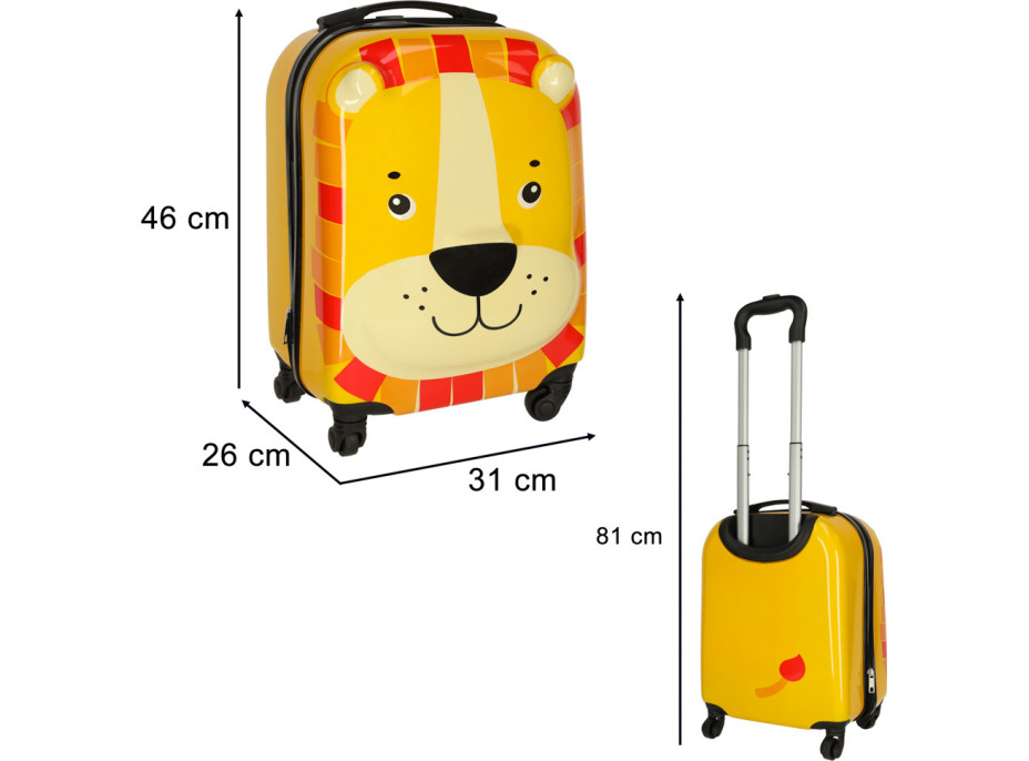 Detský cestovný kufor na kolieskach - Lev