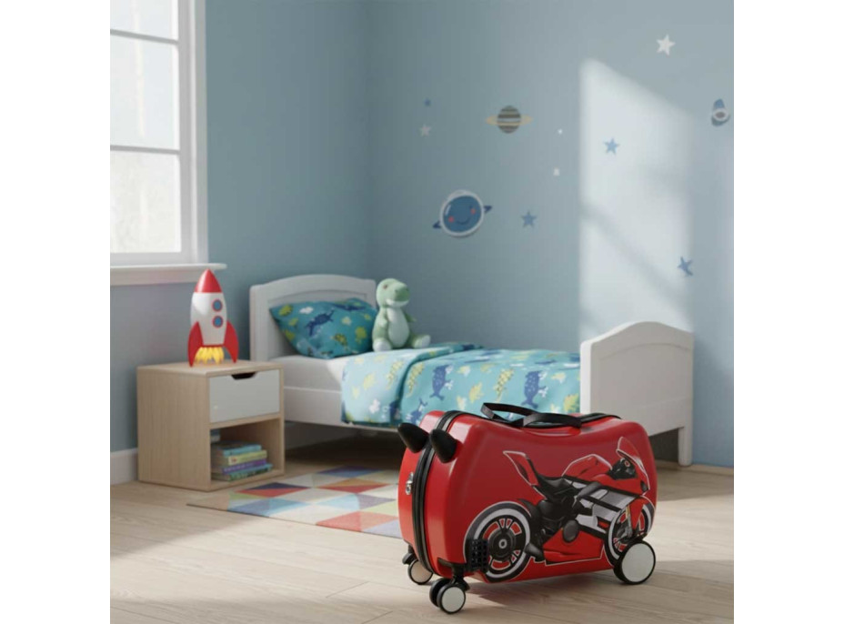 Detský cestovný kufor na kolieskach - Motorka