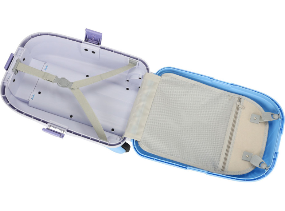 Detský cestovný kufor na kolieskach/príručná batožina - modrý