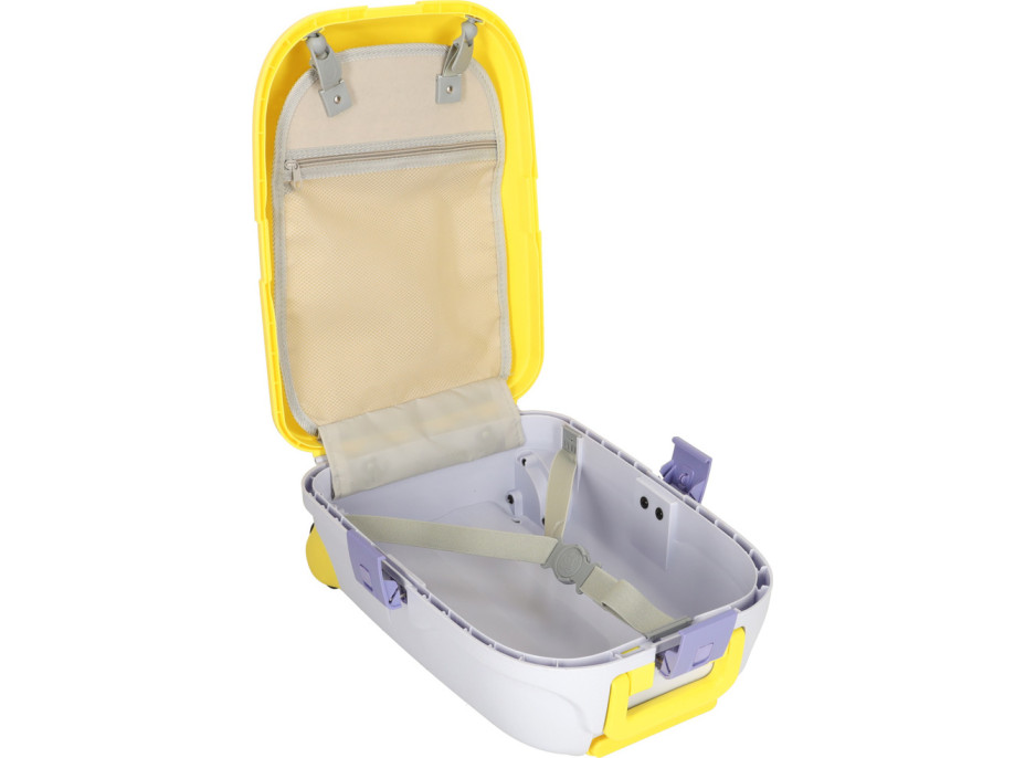 Detský cestovný kufor na kolieskach/príručná batožina - žltý