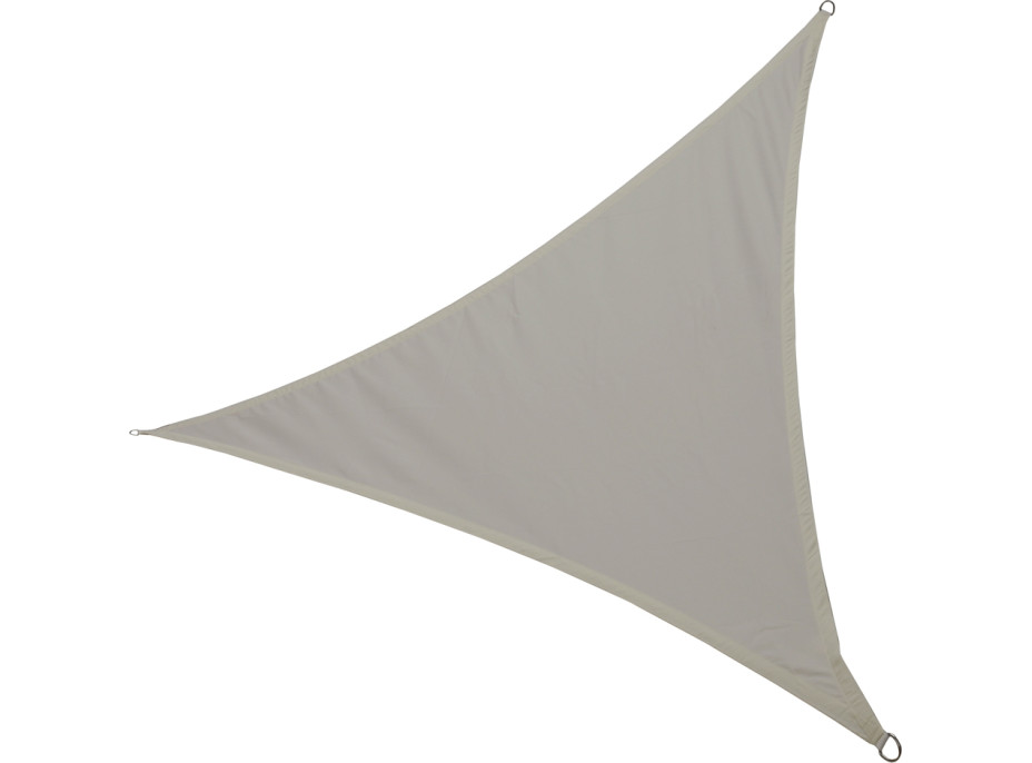 Ochranná trojuholníková tieniaca plachta proti slnku LUARO - 3x3x3 m - šedá