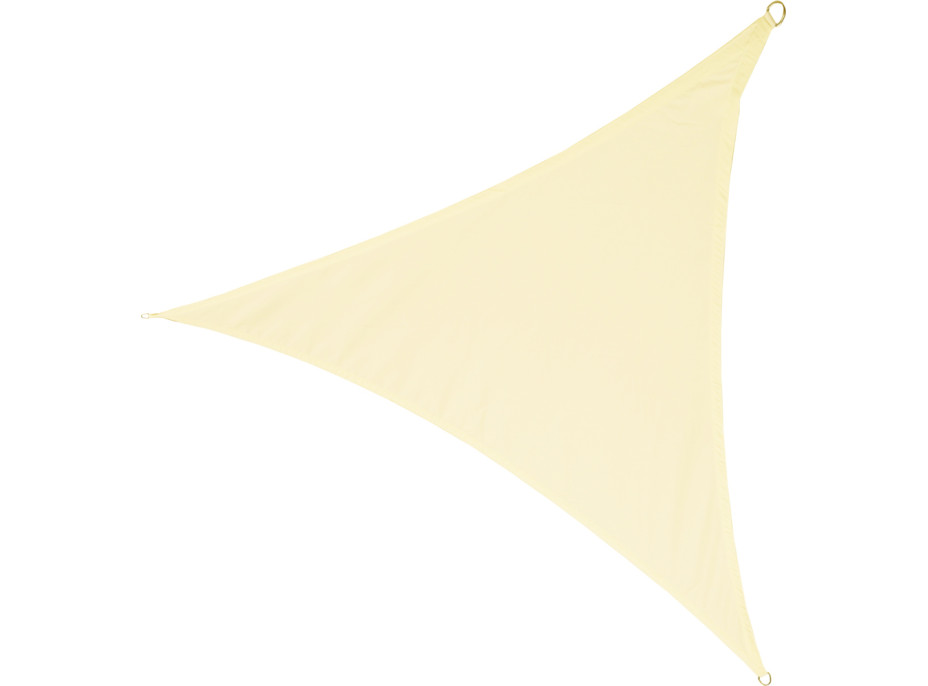 Ochranná trojuholníková tieniaca plachta proti slnku LUARO - 4x4x4 m - béžová