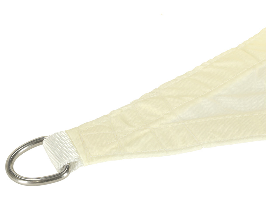 Ochranná trojuholníková tieniaca plachta proti slnku LUARO - 4x4x4 m - béžová