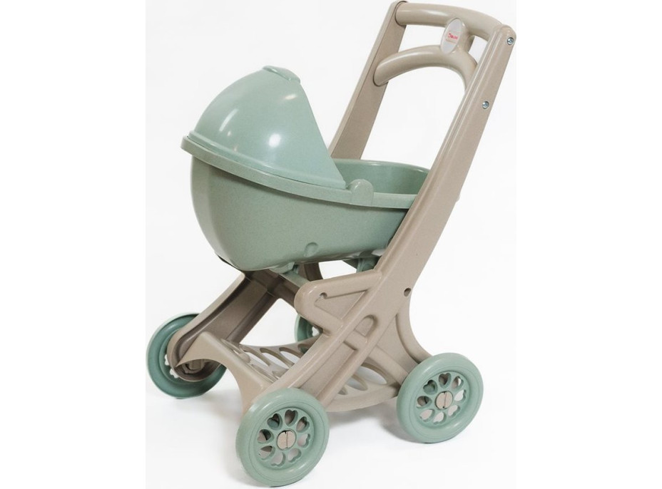 DOLONI Kočík pre bábiky Pipe EKO zelenobéžový