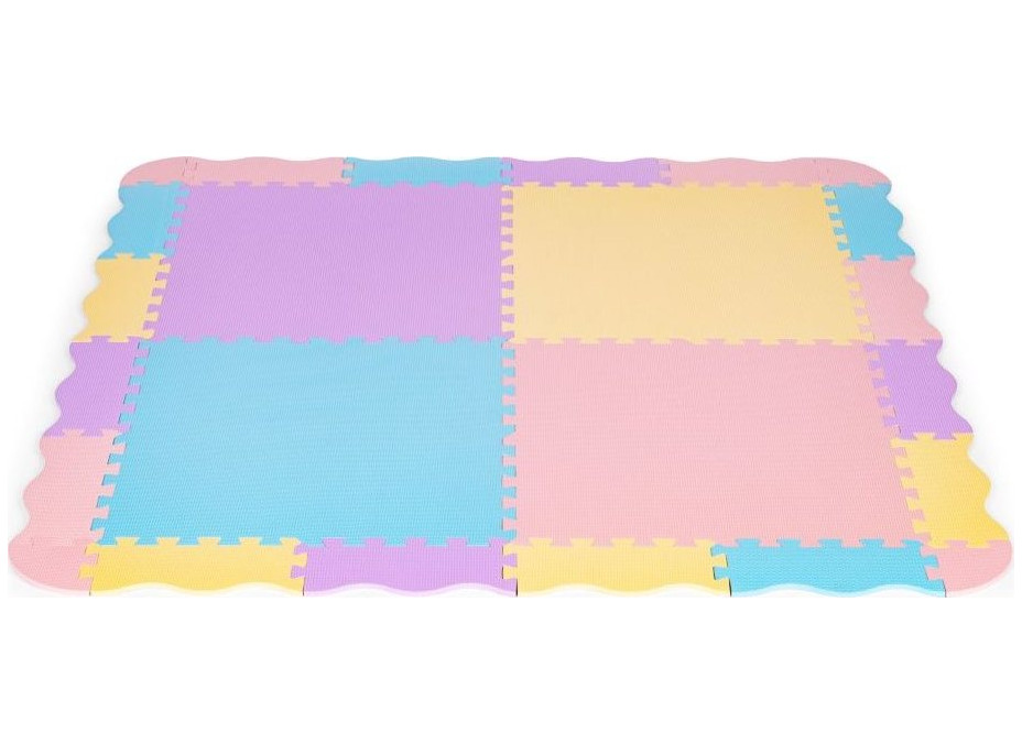 ECOTOYS Penové puzzle pastelové SX s okrajmi