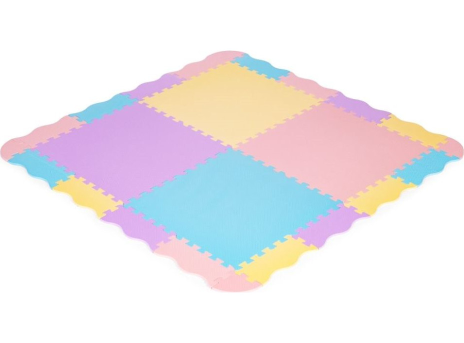 ECOTOYS Penové puzzle pastelové SX s okrajmi
