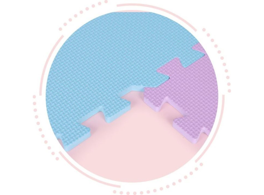 ECOTOYS Penové puzzle pastelové SX s okrajmi
