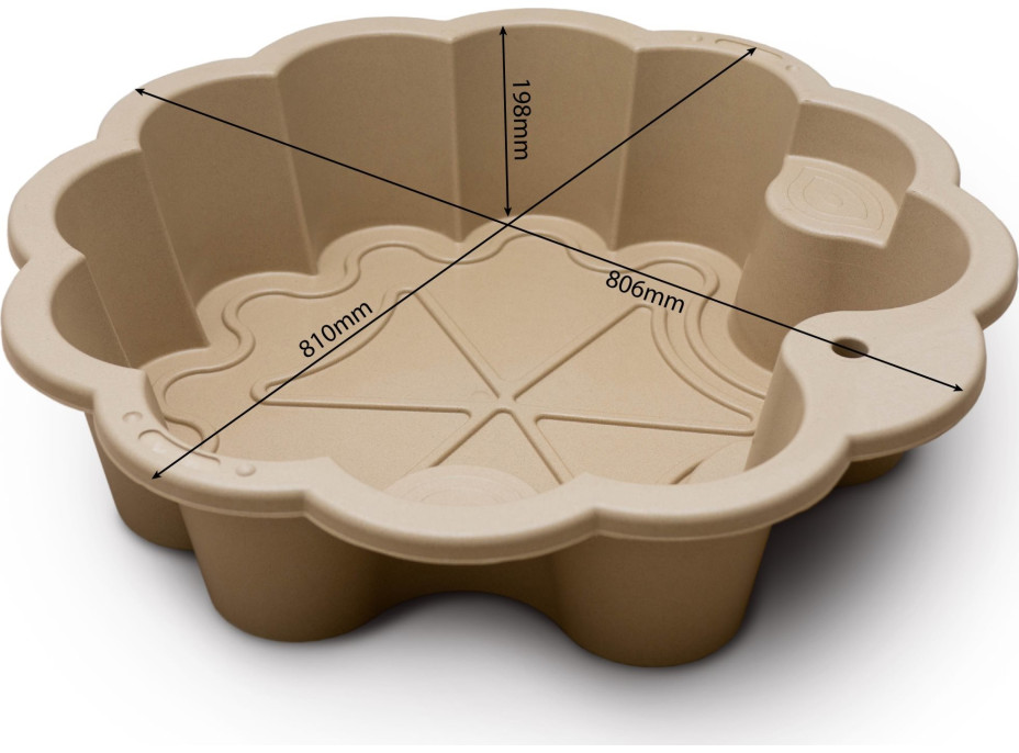 DOLONI Pieskovisko Kvetina EKO béžová