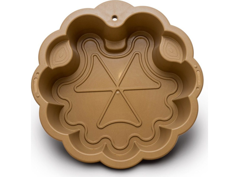 DOLONI Pieskovisko Kvetina EKO hnedá so slnečníkom